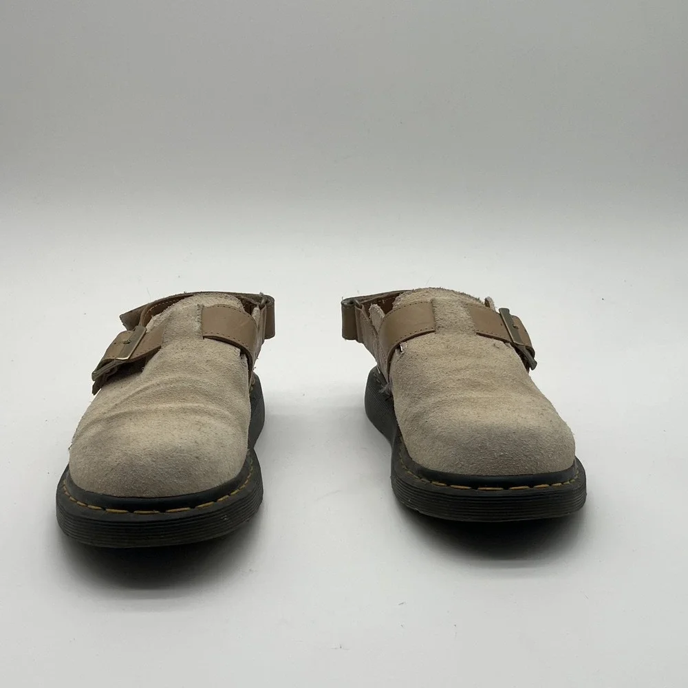 Dr Martens Jorge II Beige Suede Slingback Mule Sandals Mens 9 Womens 10 UK 8